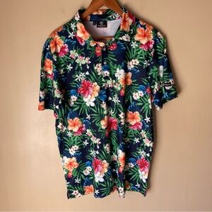 Greenside Golf Tropical Floral Polo Shirt